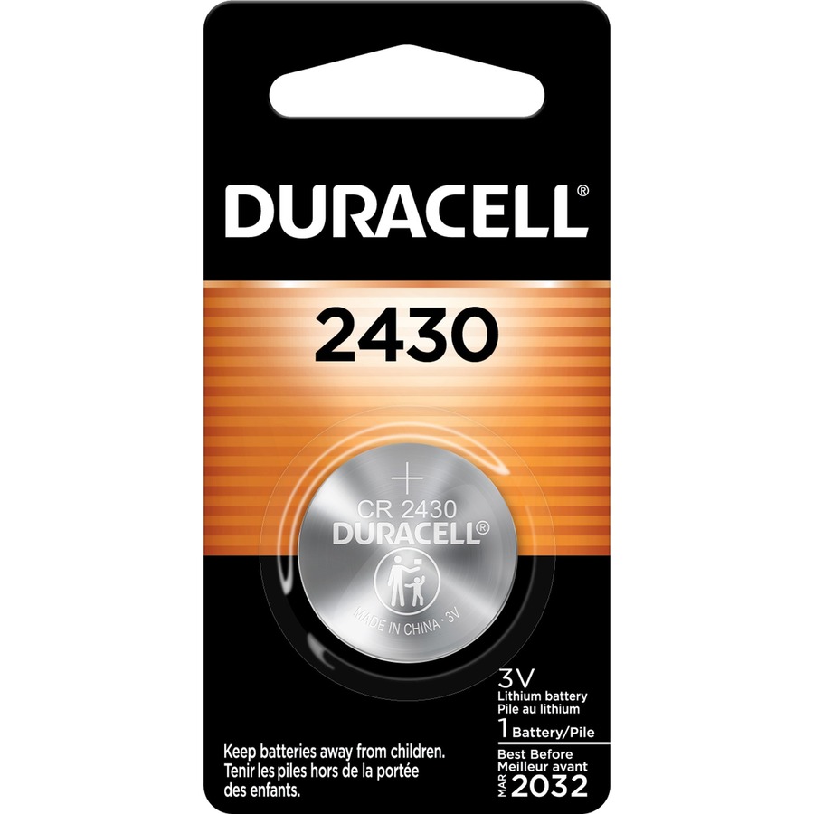 DURACELL 2430 3V Lithium Coin Cell Battery 1 Pack (DL2430)