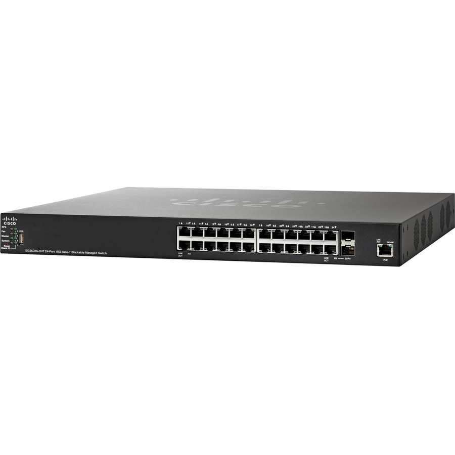 CISCO SG350XG-24T 24PRT 10GBASET STACKABLE SW REMANUFACTURED