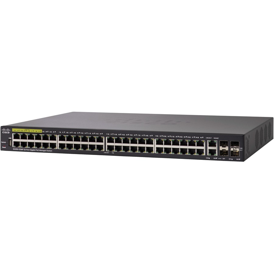 CISCO SG350-52 52-PORT GIGABIT MANAGED SWITCH REMANUFACTURED
