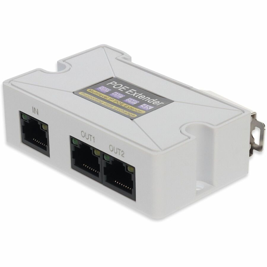 ADDON MINI POE EXTENDER 10/100MBS 1-PORT POE IN AND SPLITTER 2 PORT POE EXTENDER