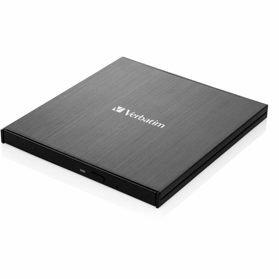 Verbatim External Slimline Blu-ray Writer, USB 3.2 Gen 1 Performance, M-Disc Ready, BDXL discs Compatible, 6x Blu-ray, 8x DVD and 24x CD