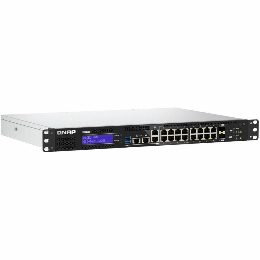 QNAP QGD-1602-C3758-16GB-US 16- PORT SWITCH INTEL ATOM C3758 8C 2.2 GHZ PROCESSO