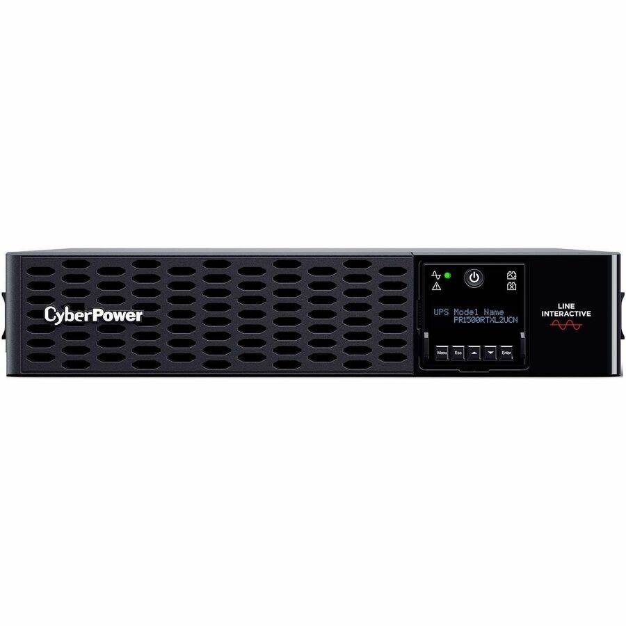 CyberPower Smart App Sinewave PR1500RTXL2UCN 1500VA Tower/Rack Convertible UPS - 2U Tower/Rack Convertible - AVR - 3 Hour Recharge - 6.50 Minute Stand-by - 120 V AC Input - 100 V AC, 110 V AC, 120 V AC, 125 V AC Output - Sine Wave - Serial Port - USB - LC