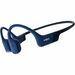 SHOKZ OpenRun Wireless Headphones, Blue | Bluetooth | 8th Generation Bone Conduction & Open-Ear Design with Mic | IP67 Waterproof (not for swimming) | 8-hour Battery Life & Quick Charge