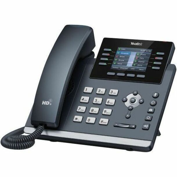 Entry-level color screen IP phone with built in dual band Wi-Fi (PS5V1200US Power Supply not included)