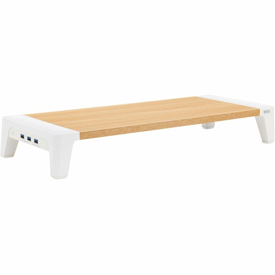 EATON TRIPP LITE SERIES MONITOR RISER FOR DESK - WOOD TOP, USB-A CHARGE AND DATA