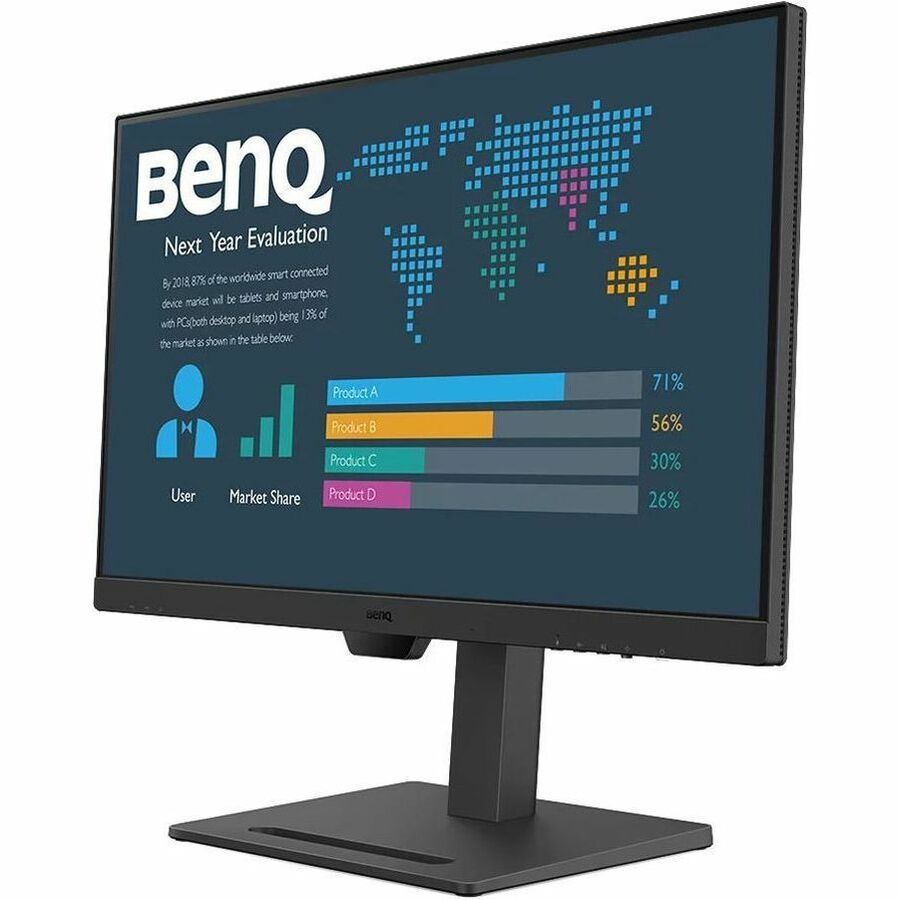 Benq LCD Monitors 27in Ips 2560x1440 Black 75hz USB C Hdmi V1.4 Spk Height Adjust
