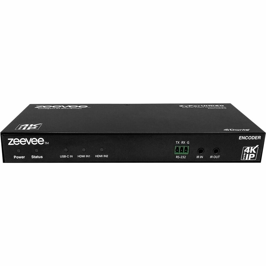 ZYPERUHD60 ENCODER, 3X1 SWITCHING INPUT, DUAL LAN WITH DANTE