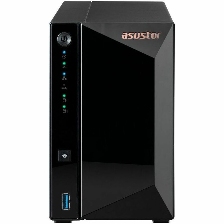 ASUSTOR DRIVESTOR 2 PRO GEN2 AS3302T V2 2 BAY NAS, QUAD-CORE 1.7GHZ CPU, 2.5GBE