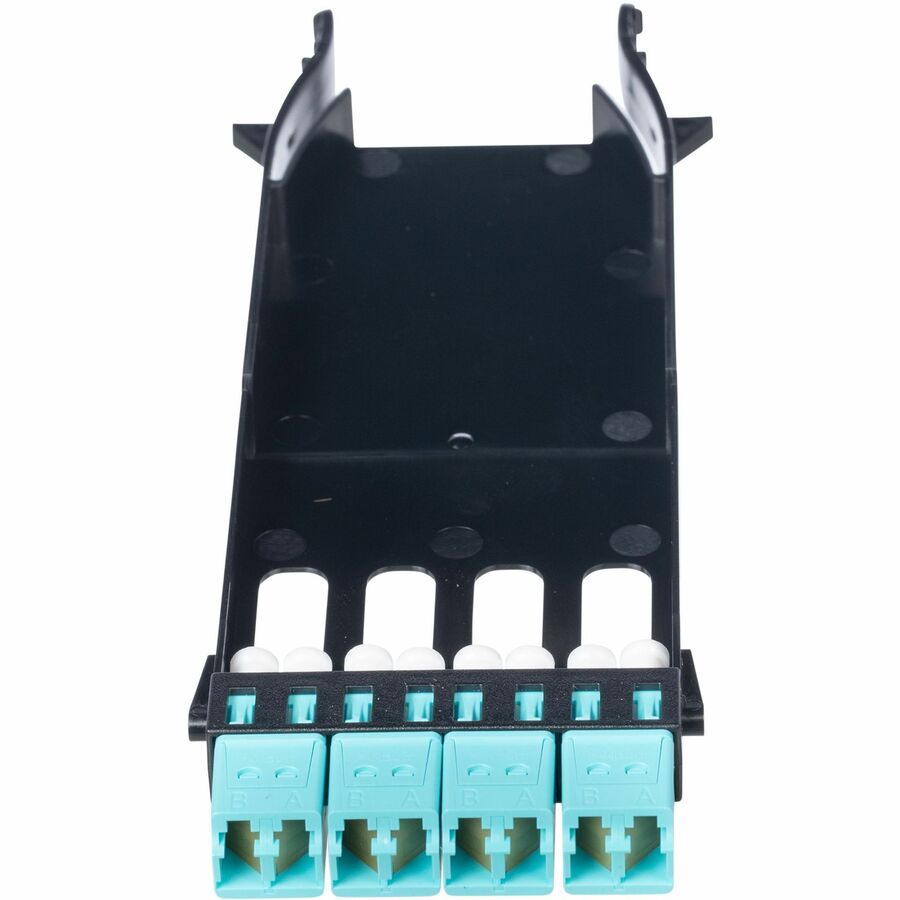 HD FLEX 4-PORT LC ADAPTER PANEL, AQUA ADAPTERS, MULTIMODE