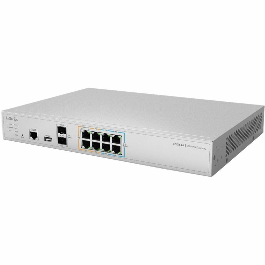 Engenius Cloud Mngd Gateway Esg620 2.2 GHz Quad-Core, Dual-Wan, 8 2.5 Gbe LAN (4