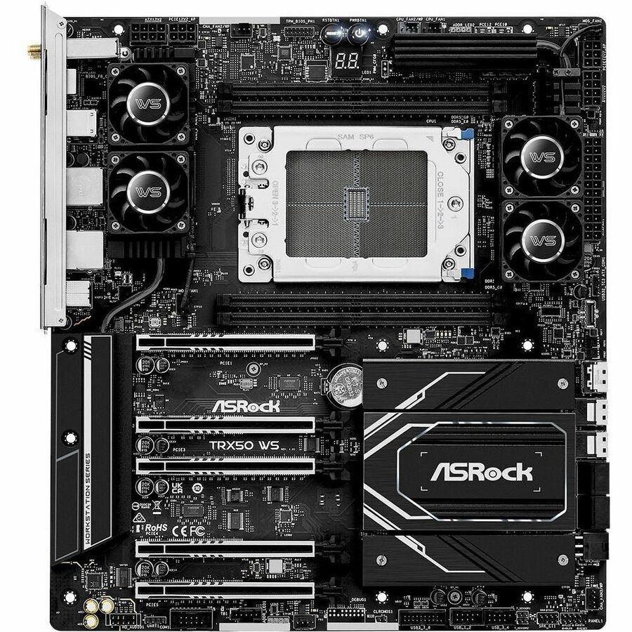 SUPPORTS AMD RYZEN THREADRIPPER PRO 7000 AND AMD RYZEN THREADRIPPER 7000 SERIES