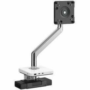 M2.1 ARM, MCONNECT GEN 3, DATA + DOCK, CLAMP MOUNT, POLISHED ALUMINUM W/ WHITE