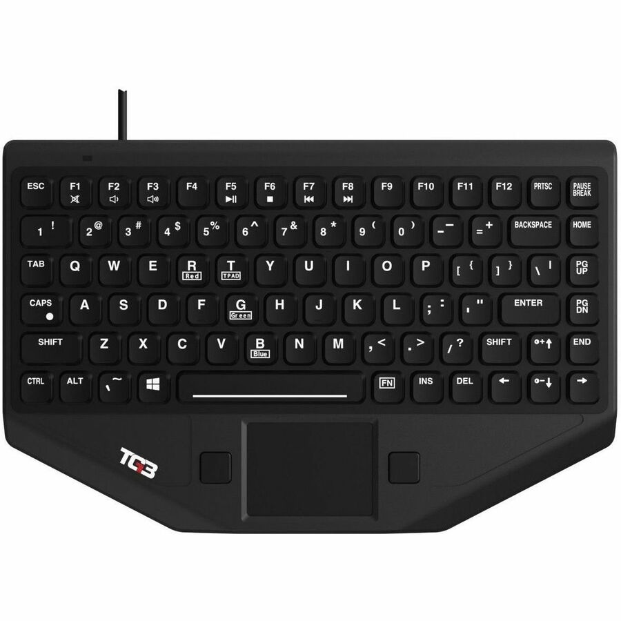 DESCRIPTION 83 KEY, BACKLIT, RUBBER, TOUCHPAD, USB, TWO CABLES, US