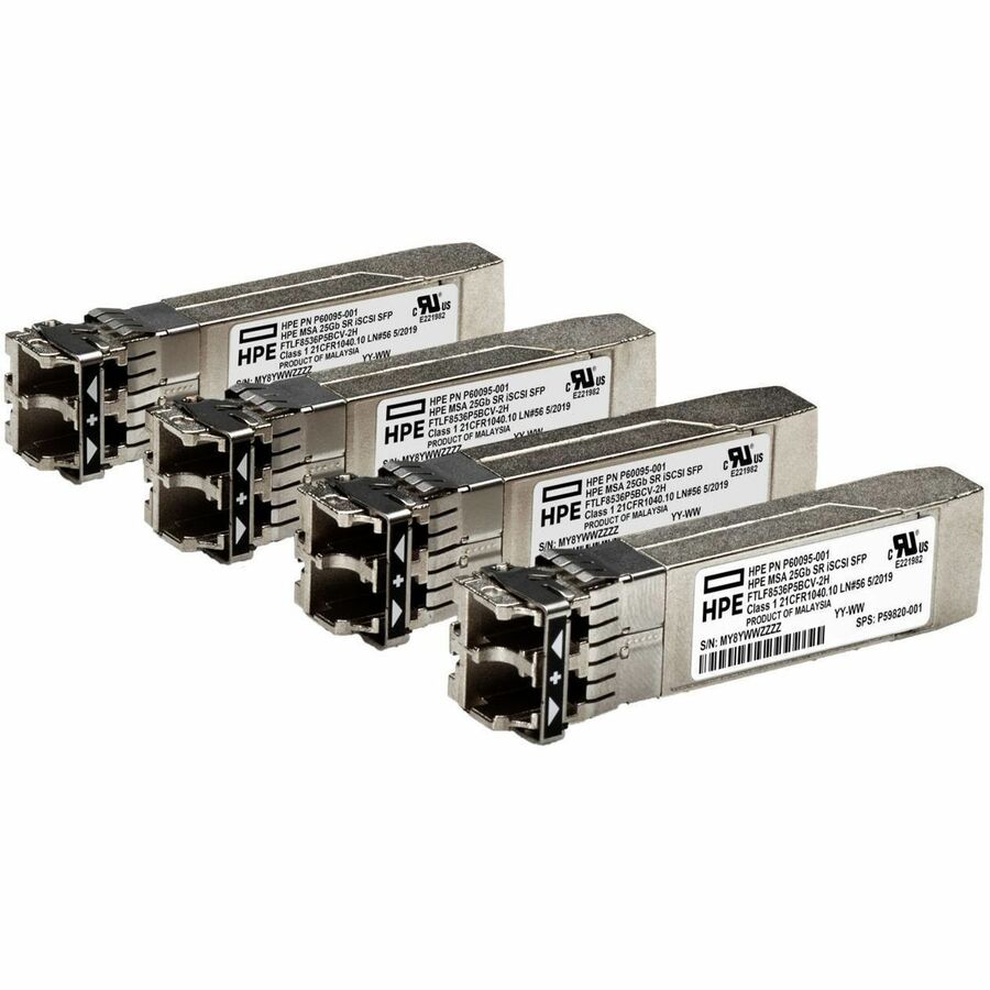 HPE MSA 25GB SFP28 4PK ISCSI REMAN XCVR