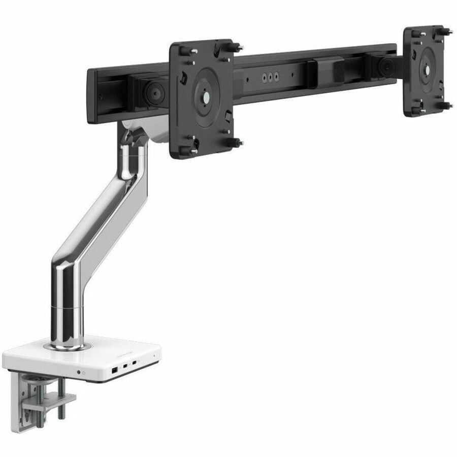 M8.1 WITH M/CONNECT 3 CHARGING HUB FOR DUAL MONITORS WITH CROSSBAR - POLISHED AL