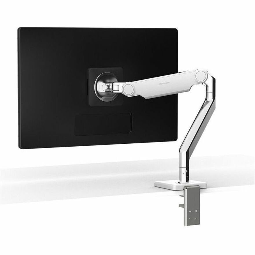 M2.1 MONITOR ARM FOR SINGLE MONITOR WITH M/CONNECT 3 CHARGING HUB - BLACK WITH B