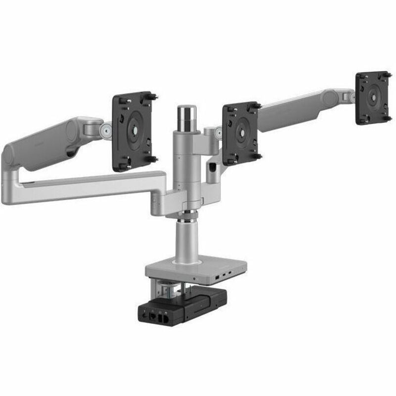 M/FLEX 2.1 WITH M/CONNECT 3 CHARGING HUB + DOCK FOR TRIPLE MONITORS - SILVER WIT