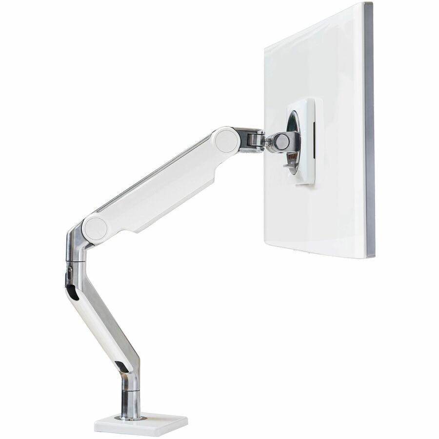 M/FLEX 8.1 FOR TRIPLE MONITORS - POLISHED ALUMINUM WITH WHITE TRIM