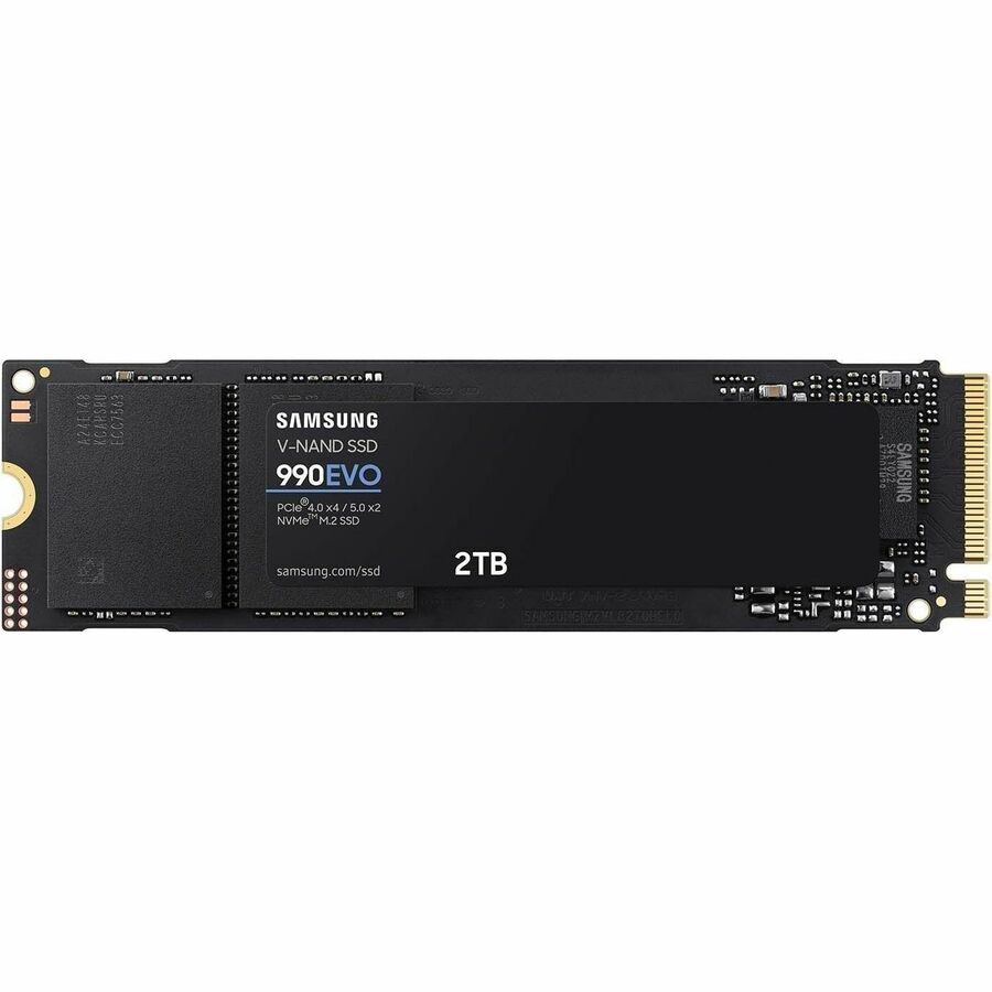 SAMSUNG (990 EVO ) - Disque électronique M.2 NVMe PCI-E de 2 To | lecture : 5 000 Mo/s, écriture : 4 200 Mo/s (MZ-V9E2T0B/AM)