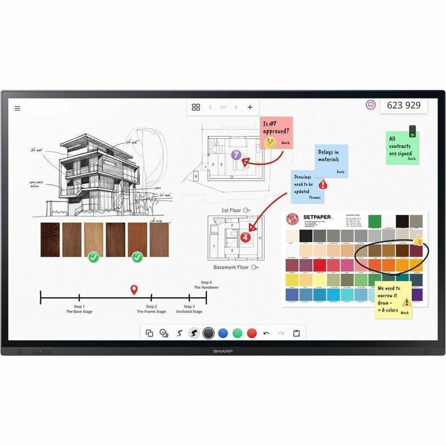 65 CLASS AQUOS BOARD INTERACTIVE DISPLAY