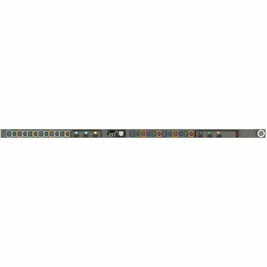 RPDU, MONITORED OUTLET LEVEL EC, 60A, 208V DELTA, 17.2KW, VERTICAL, (12) LOCKING