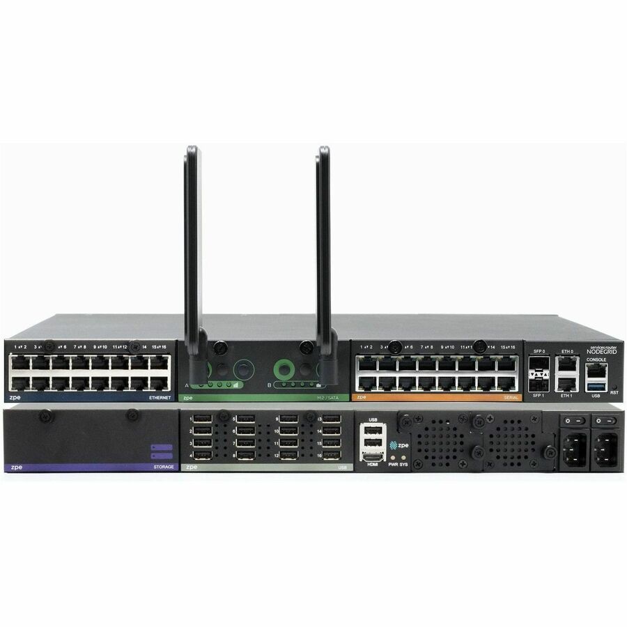 ZPE NODEGRID NET SR MODULAR CHASSIS, 8-CORE INTEL CPU, BACKPLANE SWITCH, 16GB DD