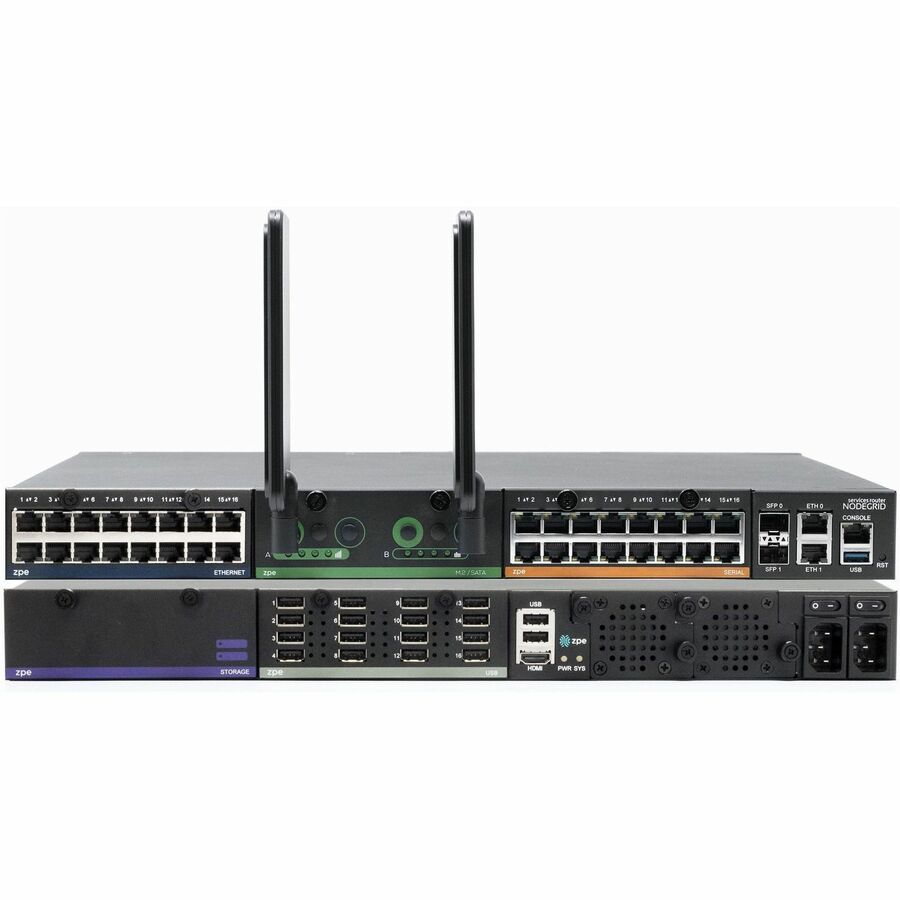 ZPE NODEGRID NET SR MODULAR CHASSIS, 4-CORE INTEL CPU, BACKPLANE SWITCH, 8GB DDR