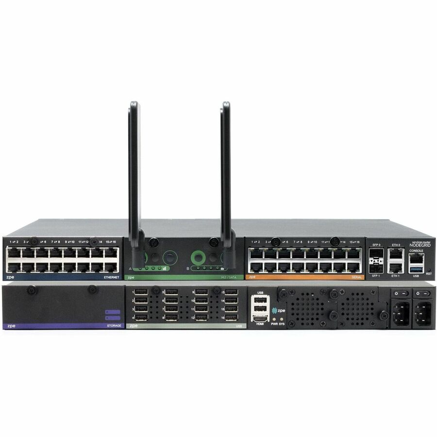 ZPE NODEGRID NET SR MODULAR CHASSIS, 8-CORE INTEL CPU, BACKPLANE SWITCH, 8GB DDR
