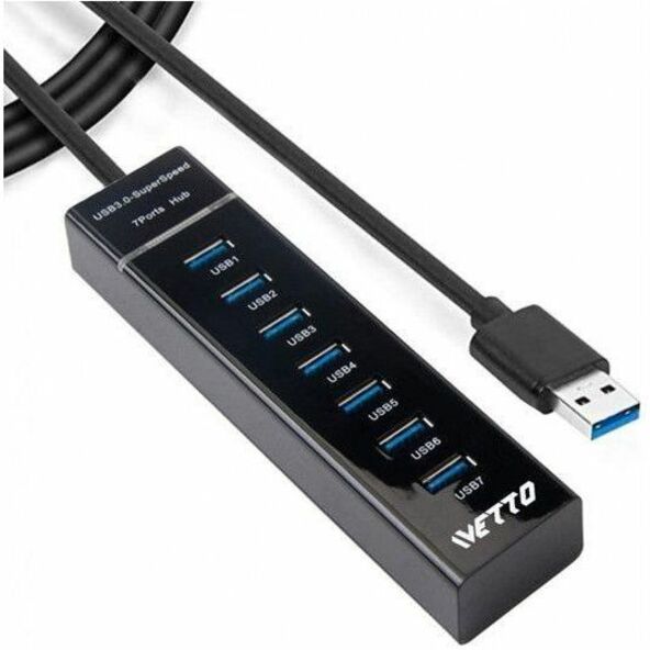 7-PORT USB 3.0 HUB, CABLE 1M (3.3FT)