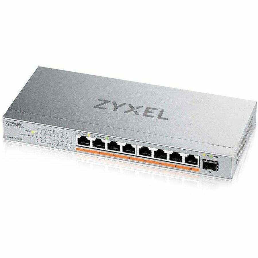 Zyxel XMG108HP 8-Port 2.5GbE PoE++ Switch | Unmanaged, 10G SFP+