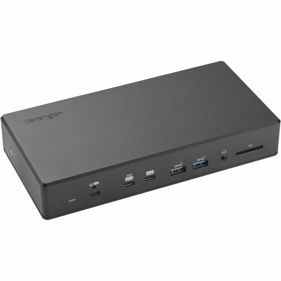 Kensington SD4880P USB-C 10Gbps Quad Video 17-in-1 Driverless Dock - for Notebook/Monitor/Smartphone/Keyboard/Mouse/Flash Drive/Webcam - Charging Capability - Memory Card Reader - SD - 180 W - USB 3.2 (Gen 2) Type C - 4 Displays Supported - 8K @ 30Hz, 4K,