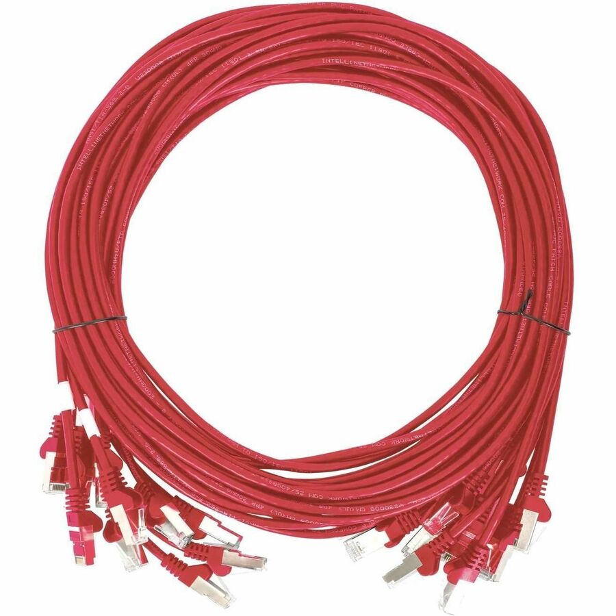 CAT6 U/UTP SLIM NETWORK PATCH CABLE, 5 FT., RED, 10-PACK
