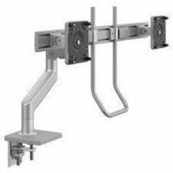 M8.1 FOR DUAL MONITORS WITH CROSSBAR AND GRAY HANDLE SILVER WITH GRAY TRIM