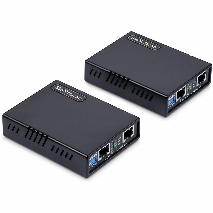 VDSL2 ETHERNET EXTENDER KIT OVER SINGLE PAIR WIRE, UP TO 0.6MI (1KM) LONG RANGE