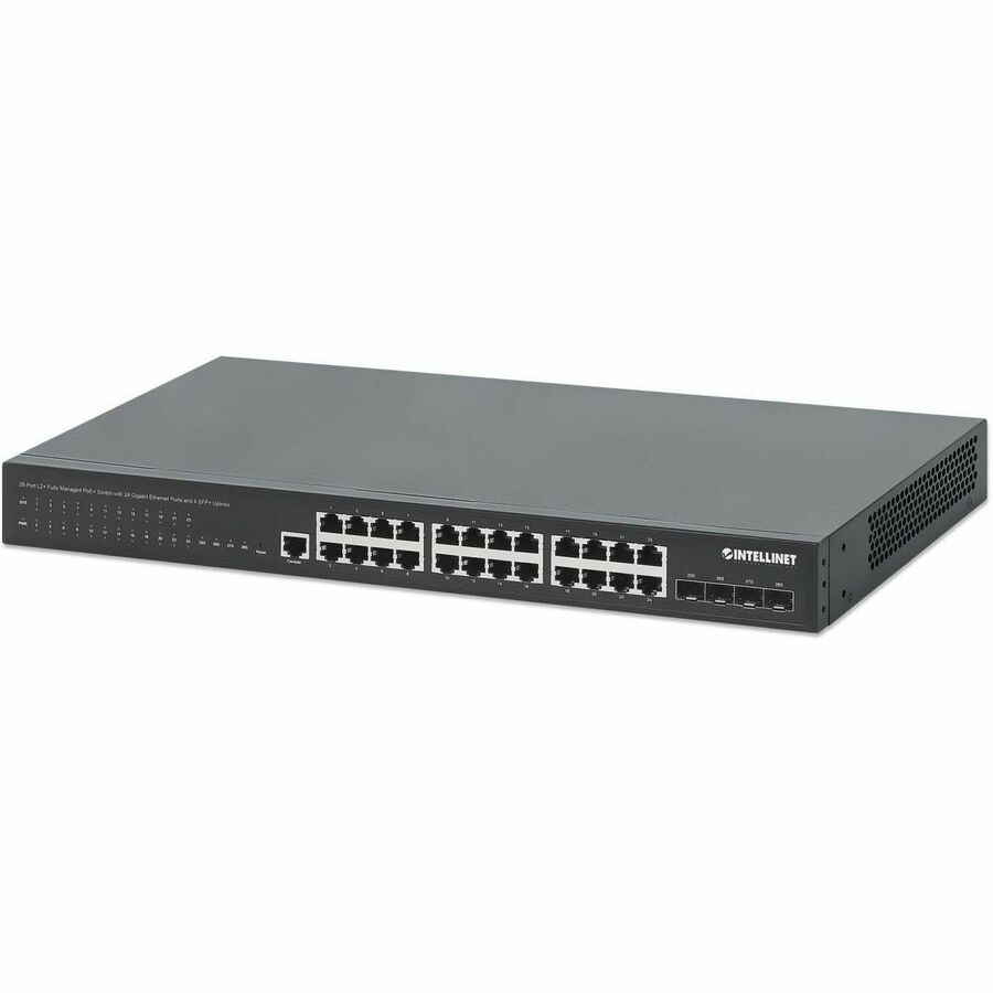 24-PORT GIGABIT ETHERNET POE+ MANAGED SWITCH WITH FOUR 10G SFP+ UPLINKS
