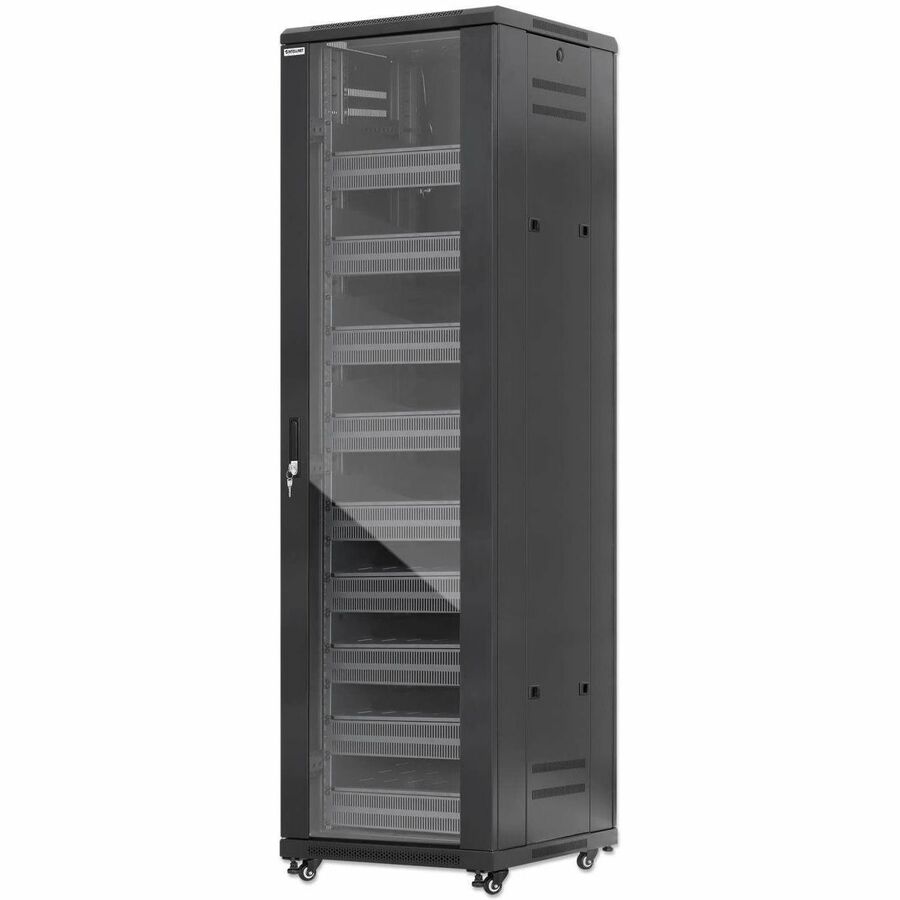 PRO LINE NETWORK CABINET WITH INTEGRATED FANS, 42U