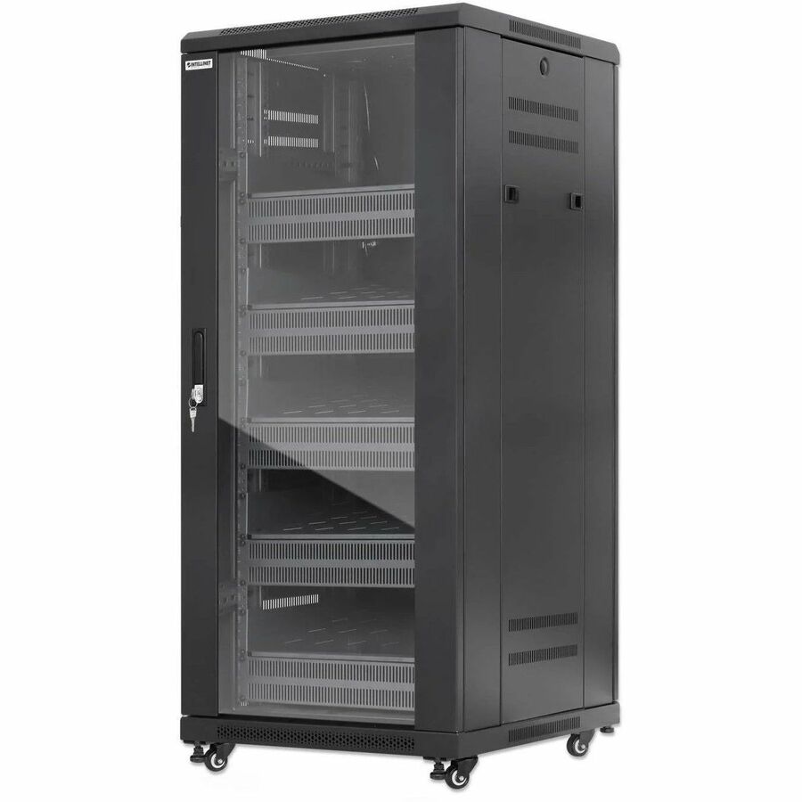 PRO LINE NETWORK CABINET WITH INTEGRATED FANS, 27U