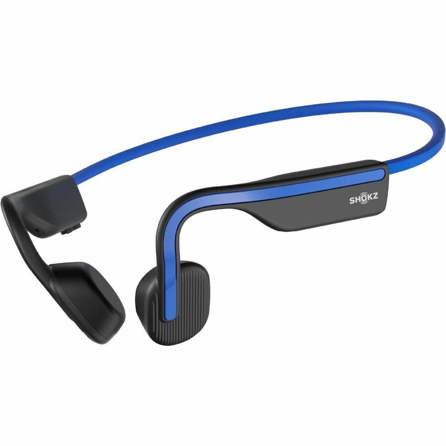 Écouteurs sans fil SHOKZ OpenMove, bleus | Bluetooth | Conduction osseuse de 7e génération et design à oreille ouverte avec microphone | Résistants à l'eau IP55 | Autonomie de batterie de 6 heures