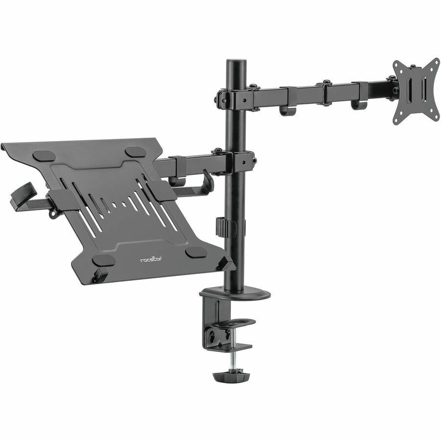PREMIUM VESA LAPTOP TRAY, ADJUSTABLE MONITOR ARM LAPTOP HOLDER - VESA 75X75 & 1