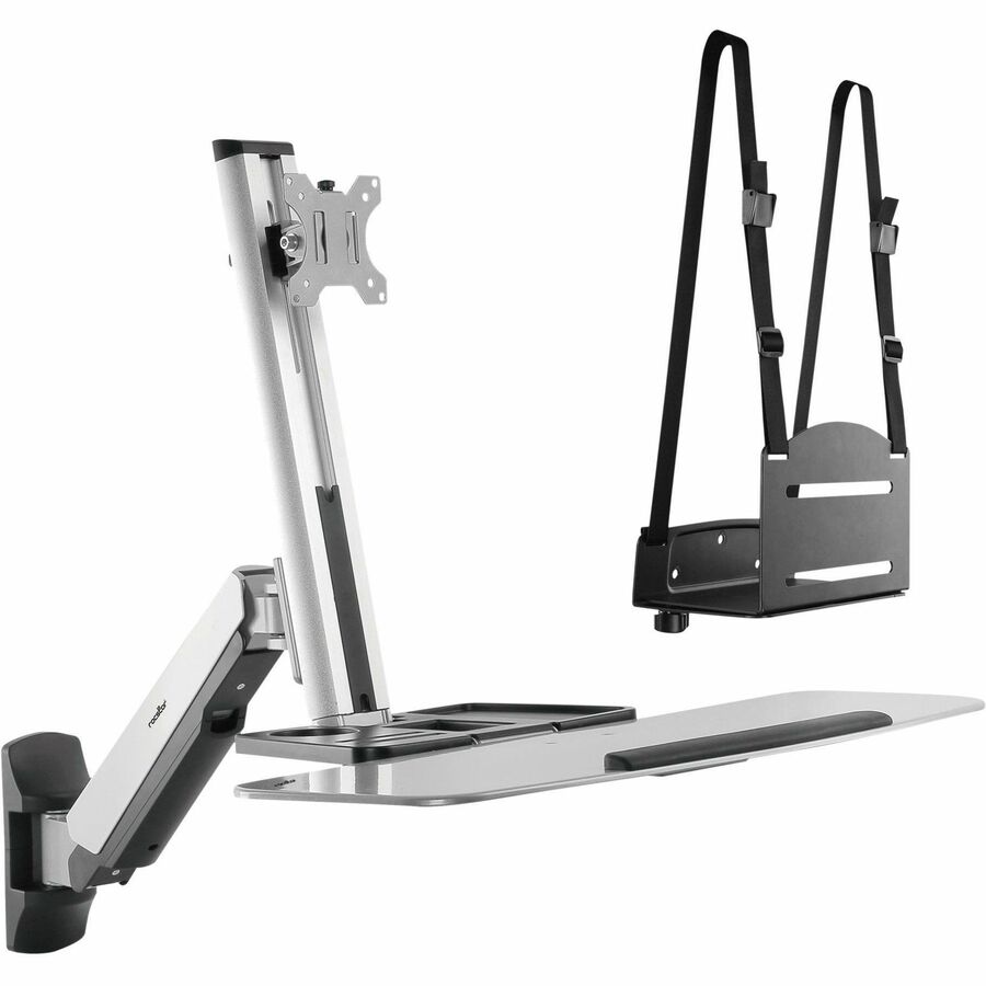 ERGOCENTER EW2 PREMIUM SINGLE MONITOR WALL MOUNT WORKSTATION-PREIMUM GAS SPRING