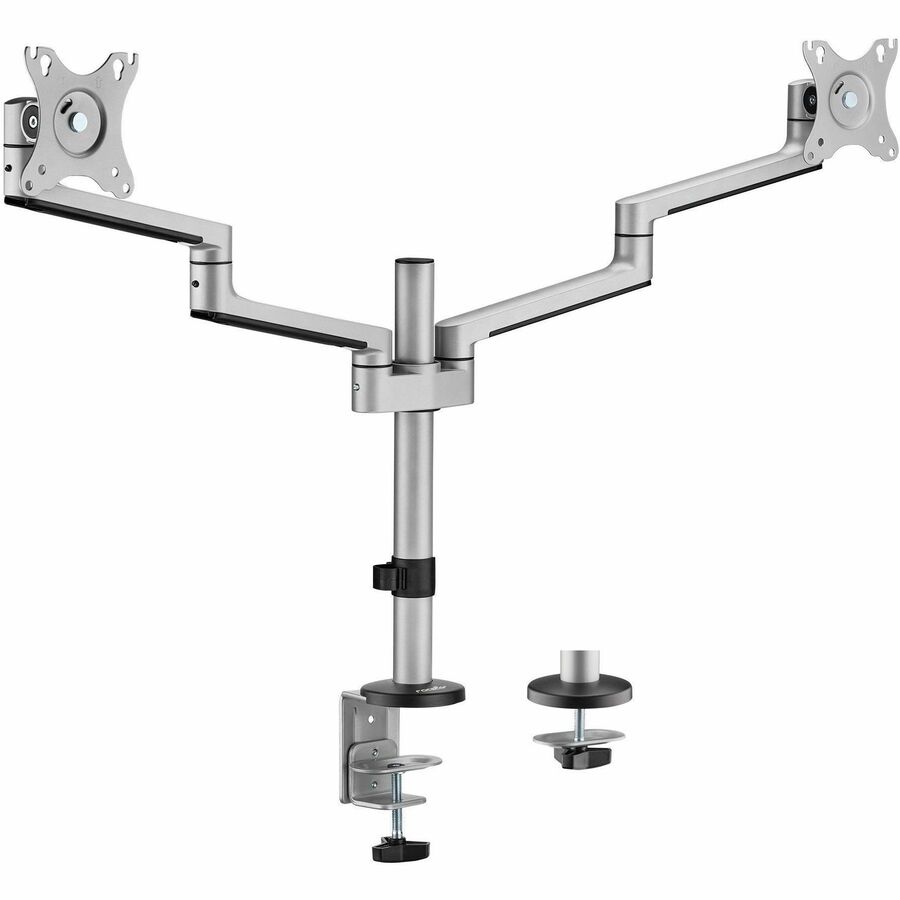 ERGOREACH EP14 PREMIUM ALUMINUM ARTICULATING DUAL-SCREEN MOUNT, SUPPORTS UP TO T