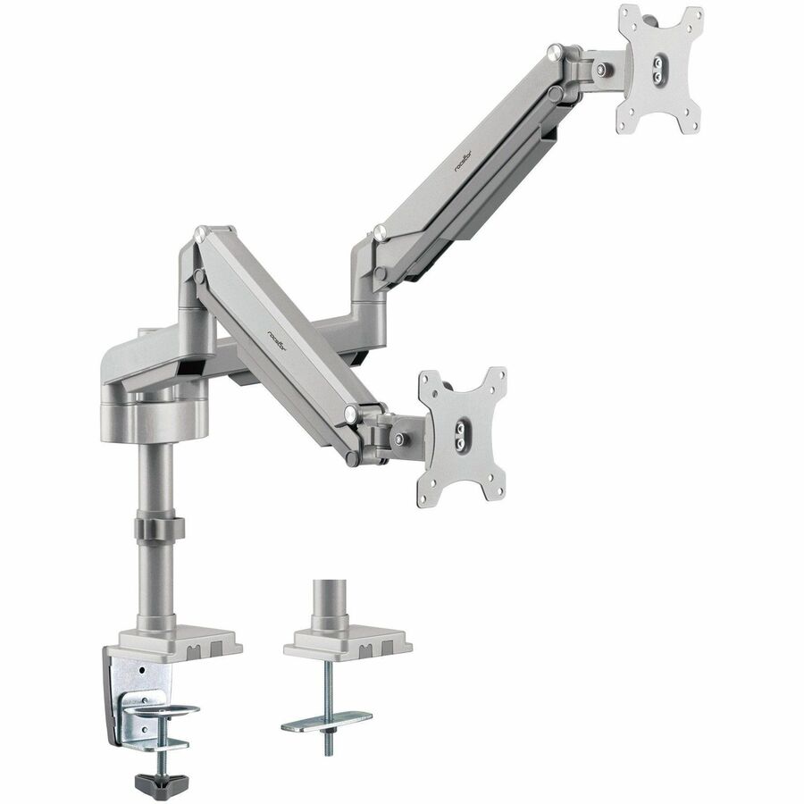 ERGOREACH EP18 PREMIUM ALUMINUM DUAL ERGONOMIC MONITOR MOUNTED ARM, C-CLAMP & G
