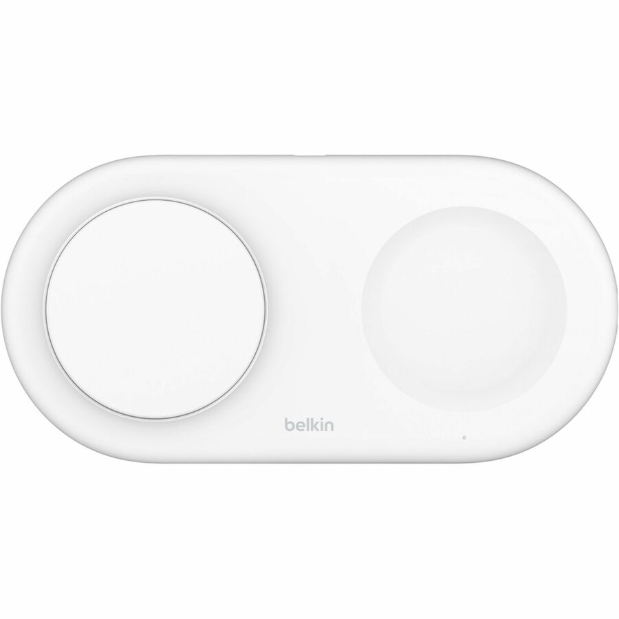 QI2 15W 2-IN-1 WIRELESS CHARGER PAD WITH USB-C, WHITE