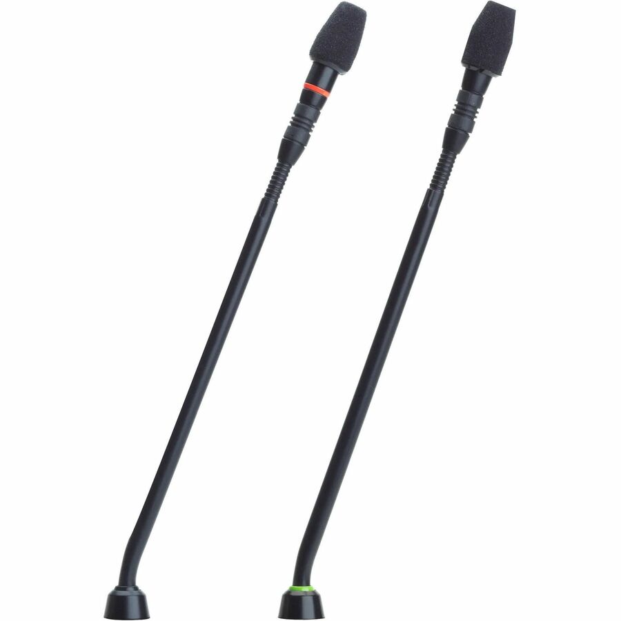 MINATURE GOOSENECK MICROPHONE WITH 6-PIN BASE CONNECTOR, BI-COLOR LED INDICATOR