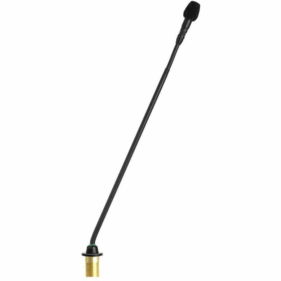 MINIATURE GOOSENECK MICROPHONE, RED LIGHT RING ON GOOSENECK TOP, LENGTH 38.1 CM