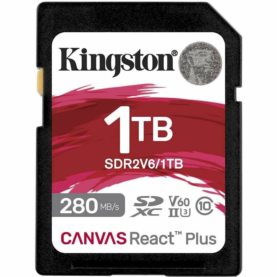1TB CANVAS REACT PLUS SDXC UHS-II 280R/150W U3 V60 FOR FULL HD/4K