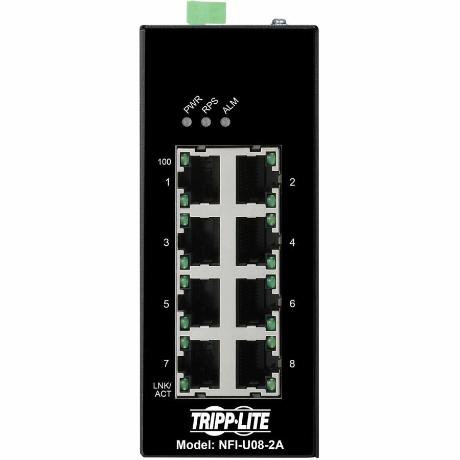 EATON TRIPP LITE SERIES 8-PORT UNMANAGED INDUSTRIAL ETHERNET SWITCH - 10/100 MBP