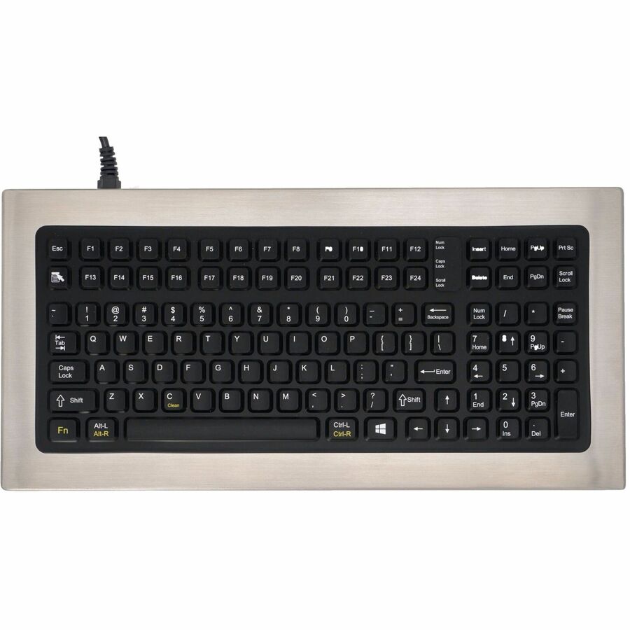 STAINLESS STEEL, INTRINSICALLY SAFE DESKTOP KEYBOARD WITH A PS/2 CABLE