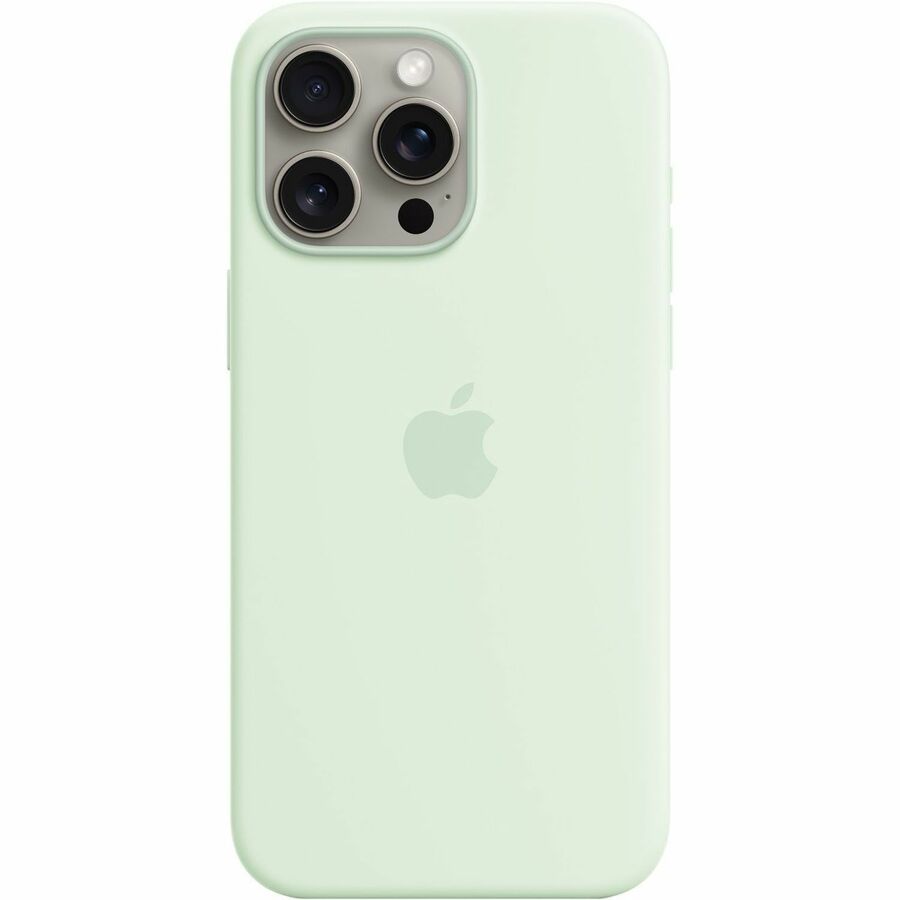 IPHONE 15 PRO MAX SILICONE CASE WITH MAGSAFE - SOFT MINT